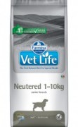 Farmina Vet Life Neutered 1-10kg полнорационное и сбалансированное питание для взрослых кастрированных или стерилизованных собак весом до 10 кг для контроля веса и профилактики развития мочекаменной болезни