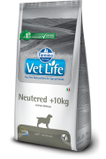 Farmina Vet Life Neutered +10kg полнорационное и сбалансированное питание для взрослых кастрированных или стерилизованных собак весом более 10кг для контроля веса и профилактики развития мочекаменной болезни