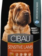 Farmina Cibau Sensitive Lamb Medium & Maxi  ГИПОАЛЛЕРГЕННЫЙ - Полнорационное и сбалансированное питание для взрослых собак с чувствительным пищеварением и аллергией. Корм для взрослых собак средних и крупных  пород с ягненком