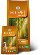 Farmina Ecopet Natural Lamb - Полнорационный, сбалансированный корм для собак с проблемами пищеварения и аллергией с ягненком