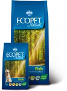 Farmina Ecopet natural fish mini - Полнорационный, сбалансированный корм для взрослых собак мелких пород с рыбой для Чувствительного пищеварения