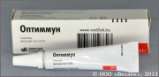 Оптиммун, глазная мазь для собак, туба 3,5 г Показан для лечения хронического идиопатического сухого кератоконъюнктивита (синдром «сухого глаза») у собак. Оптиммун применяют для лечения болезней глаз аутоиммунной этиологии у собак: идиопатического сухого кератоконъюнктивита (СКК), плазматической инфильтрации третьего века и хронического поверхностного кератита 