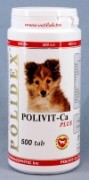 Полидекс Поливит – Кальций плюс (Polidex Polivit – Ca plus), банка 500 таб. Комплекс витаминов, микроэлементов, макроэлементов и аминокислот специально разработанный для щенков, беременных и кормящих сук способствующий улучшению и стабилизации роста костной ткани и фосфорно-кальциевого обмена