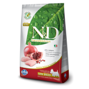 Farmina PRIME Беззерновой N&D CHICKEN&POMEGRANTE Adult Mini Фармина Курица c гранатом - полнорационный беззерновой корм для взрослых собак Мелких и Карликовых пород