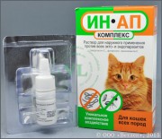 ИН-АП комплекс для кошек, 1мл Назначают кошкам и котятам старше 2-месячного возраста 