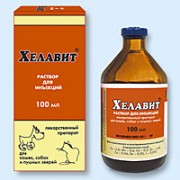 Хелавит, 100мл инъекционный. для лечения собак и кошек при алиментарной анемии, в комплексной терапии при заболеваниях кожи