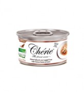 Cherie in Gravy - Микс из хлопьев желтоперого тунца и ставриды с курицей в желе 80г 