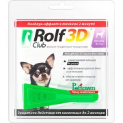 Рольф Клуб 3D, капли д/собак до 4кг