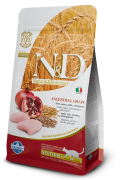 Farmina Низкозерновой N&D Low Grain Cat Chicken & Pomegranate Neutered Фармина Курица с гранатом Нитред – полнорационный низкозерновой корм для взрослых КАСТРИРОВАННЫХ котов и СТЕРИЛИЗОВАННЫХ кошек