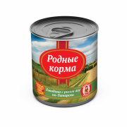 РОДНЫЕ КОРМА Говядина с рисом азу по-Татарски конс. 525 г для собак 