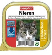 Beaphar Полнорационный диетический корм паштет с куриной грудкой для кошек с почечной недостаточностью 100 г ламистер НИДЕРЛАНДЫ