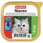 Beaphar Полнорационный диетический корм паштет с уткой для кошек С ПОЧЕЧНОЙ НЕДОСТАТОЧНОСТЬЮ 100 г ламистер НИДЕРЛАНДЫ