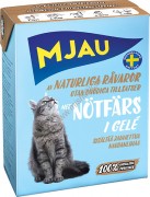 Mjau chunks in jelly with minced beef, TRC 380gr / Mjau мясные кусочки в желе с рубленой говядиной в упаковке Tetra Recart, 380гр. ШВЕЦИЯ
