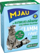 Mjau pate with Lamb, TRC 380gr / Mjau мясной ПАШТЕТ с Ягненком в упаковке Tetra Recart, 380гр. ШВЕЦИЯ