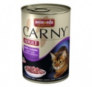 ANIMONDA CARNY ADULT КОНСЕРВЫ С ГОВЯДИНОЙ И ЯГНЕНКОМ Д/КОШЕК 400Г