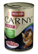 ANIMONDA CARNY ADULT КОНС. 400Г С ГОВЯДИНОЙ, ИНДЕЙКОЙ И КРОЛИКОМ ДЛЯ КОШЕК