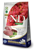 Farmina Беззерновой N&D Dog Quinoa Weight Management Lamb  ЯГНЕНОК, киноа, брокколи и спаржа. КОНТРОЛЬ ВЕСА. Полнорационный сухой корм для взрослых собак всех пород