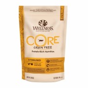 Wellness Core Sterilised беззерновой сухой корм Холистик для кастрированных котов и кошек, курица с индейкой