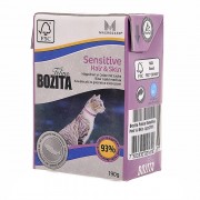 BOZITA SENSITIVE КУСОЧКИ В ЖЕЛЕ Д/КОЖИ И ШЕРСТИ КОШЕК И КОТЯТ С ЛОСОСЕМ 190гр. Швеция
