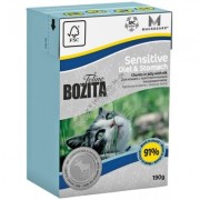 BOZITA КУСОЧКИ В ЖЕЛЕ гипоаллергенный для ПОЖИЛЫХ КОШЕК С ИЗБЫТ. ВЕСОМД/ЧУВСТВИТЕЛЬНОГО ПИЩЕВАРЕНИЯ С МЯСОМ ЛОСЯ 190гр. Швеция
