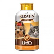 ШАМПУНЬ KERATIN+ BEAUTY ДЛЯ ДЛИННОШЕРСТ КОШЕК И СОБАК 400МЛ