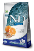 Farmina Беззерновой N&D OCEAN HERRING&ORANGE Adult medium&maxi Фармина Сельдь с апельсином - полнорационный беззерновой корм для взрослых собак СРЕДНИХ И КРУПНЫХ пород
