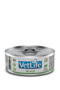 Farmina Vet Life Renal – полнорационный диетический влажный корм для кошек, разработанный для поддержания функции почек при почечной недостаточности. Диета содержит низкое количество фосфора и ограниченное количество белка 