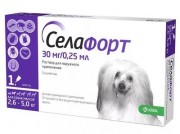 Селафорт 30мг/0.25мл для собак 2.6-5кг (Словения)