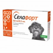Селафорт - Капли для собак 5.1-10кг., 60мг/0.5мл (Словения)