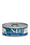Farmina N&D CAT OCEAN SALMON, COD & SHRIMP ADULT WET FOOD Влажный корм для взрослых кошек Лосось с Треской и Креветками  
