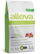 ALLEVA EQUILIBRIUM SENSITIVE LAMB & OCEAN FISH  ADULT MINI/MEDIUM Полнорационный кормя для взрослых собак мелких и средних пород. Сенситив ягеннок и океаническая рыба - с чувствительным пищеварением (Италия)