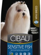 Farmina Cibau Sensitive Fish Mini  (МОНО диета) ГИПОАЛЛЕРГЕННЫЙ - Полнорационный и сбалансированный корм для взрослых собак мелких пород. Снижает риск развития аллергических реакций.Корм для взрослых собак мелких пород с рыбой