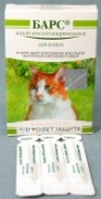 Барс капли инсекто-акарицидные для кошек, уп. 3 пипетки 
